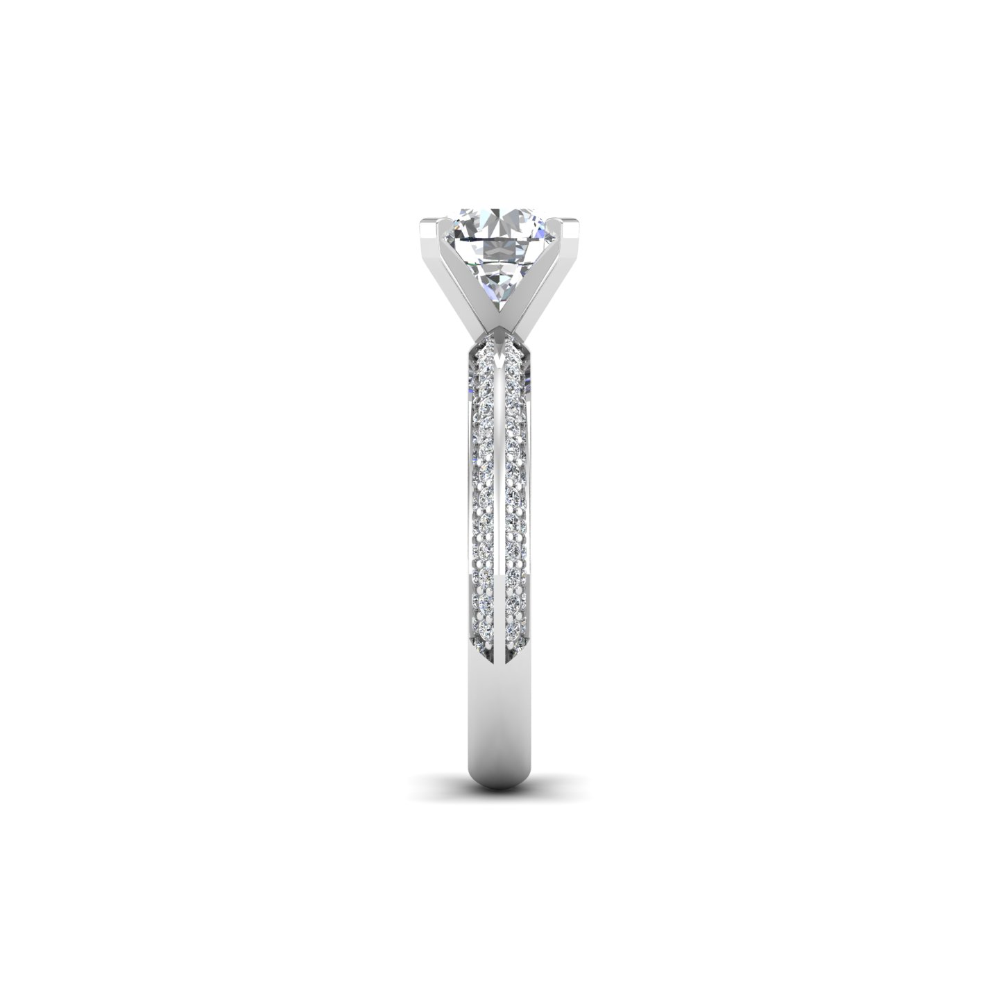 Raya Knife Edge Pave Ring